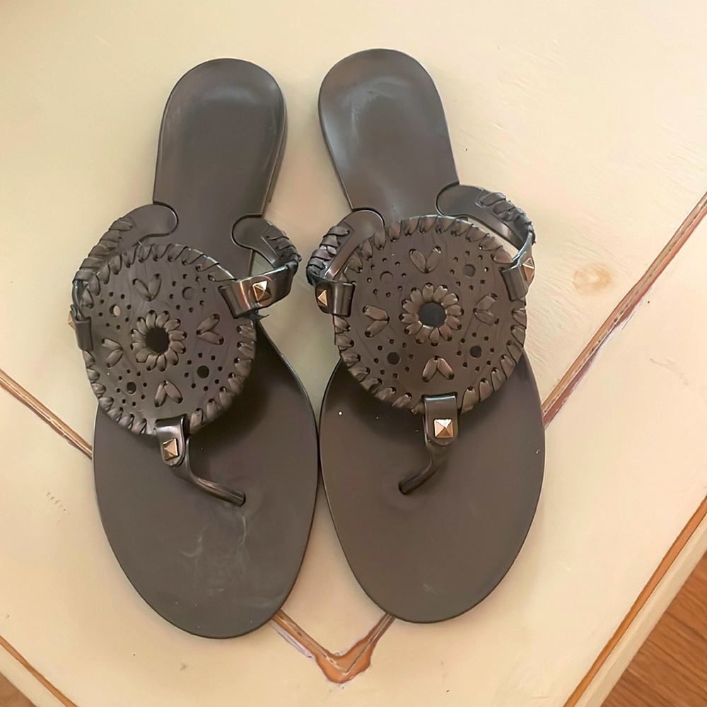 Jack Rodgers Jellies - Bronze - great condition - Worn a few times- Size 9